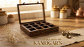 Handcrafted Wooden Spice Box with Glass Lid (12 Compartments)